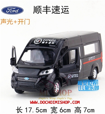 Xe Ford Transit Express <1:32>: MADE IN CHINA

Hãng SX : Doublehorses 
Chất liệu : Hợp Kim + nhựa cao cấp
Chức năng :  Có đèn - Có âm thanh - Kéo trớn 

